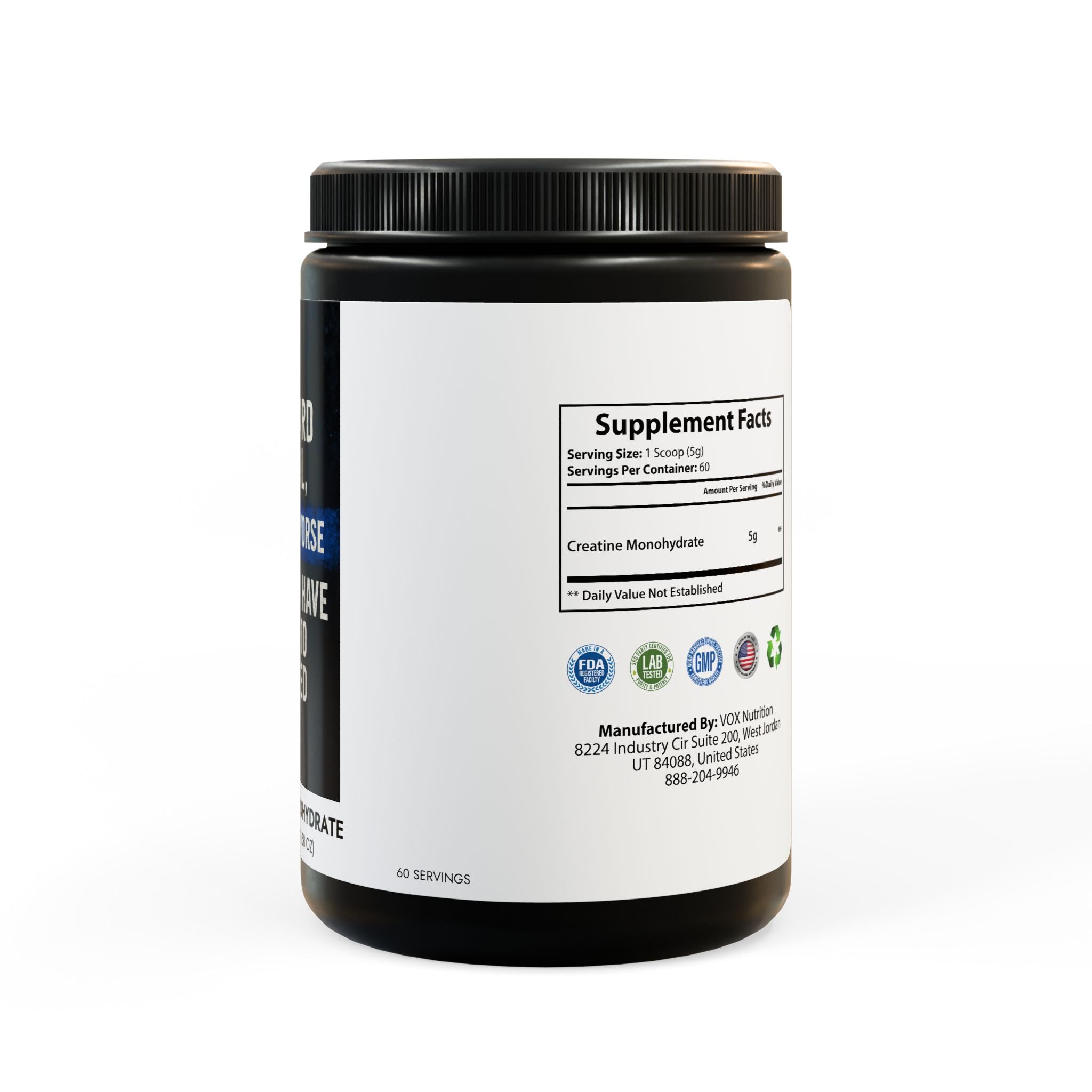 Creatine Monohydrate Supplement (300g, 10.58oz)