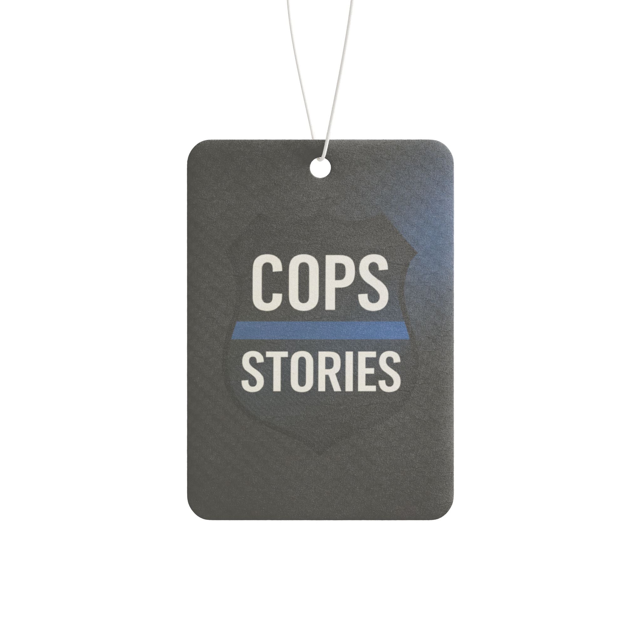 Cops Stories Car Air Freshener - Police Themed Scent Tag