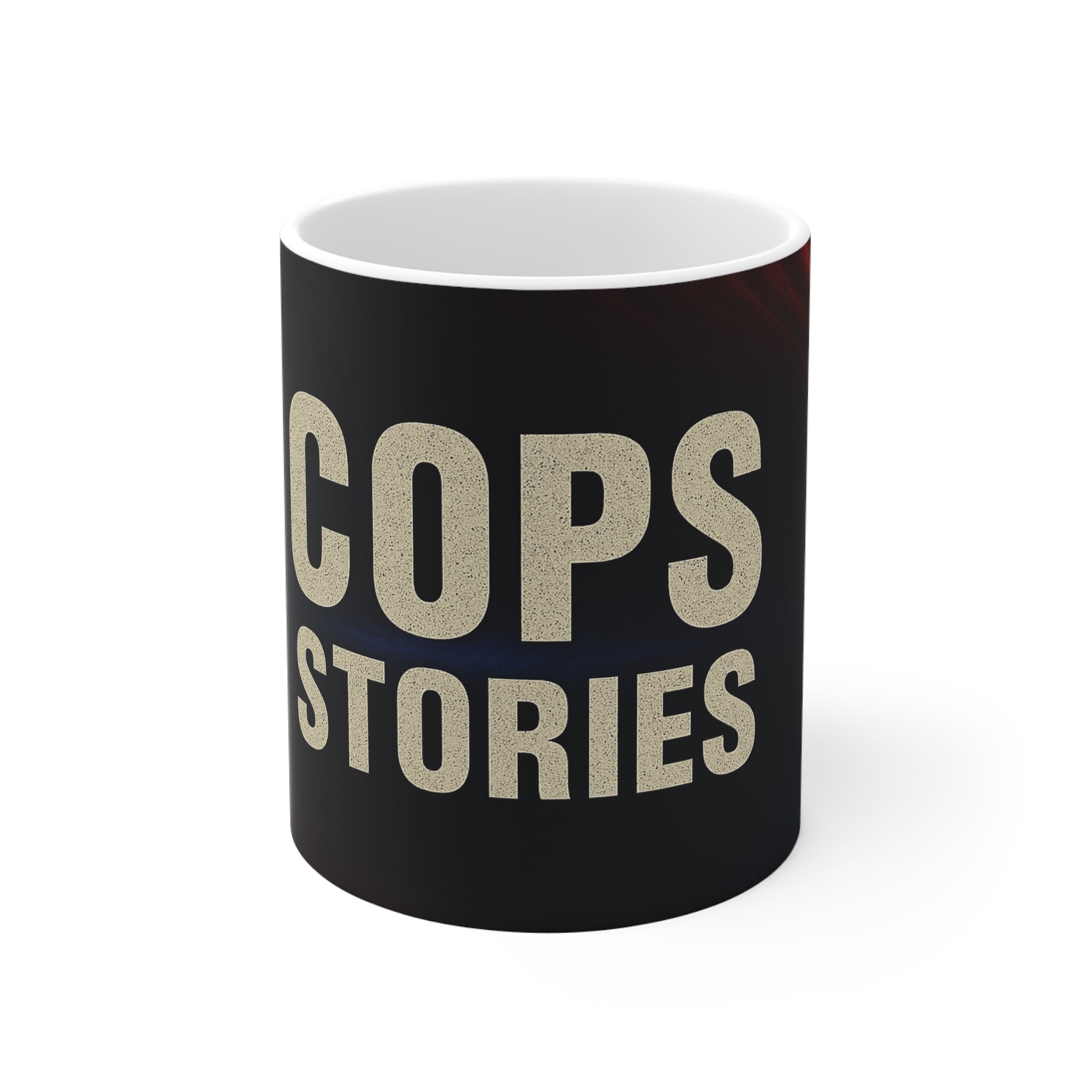 Cops Stories Mug, Law Enforcement Coffee Cup, Police Officer Gift, Humor Mug, Office Drinkware, Funny Cop Present