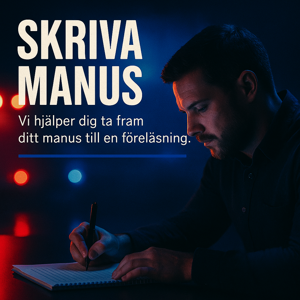 Skapa ditt föreläsningsmanus – från idé till scenredo berättelse
